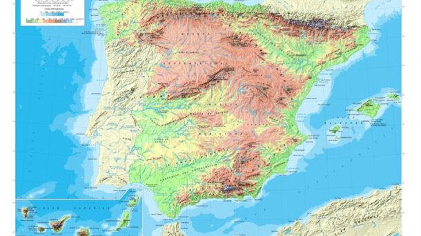 Spain Geography & Physical Map Geographical Attributes Of Spain - 645